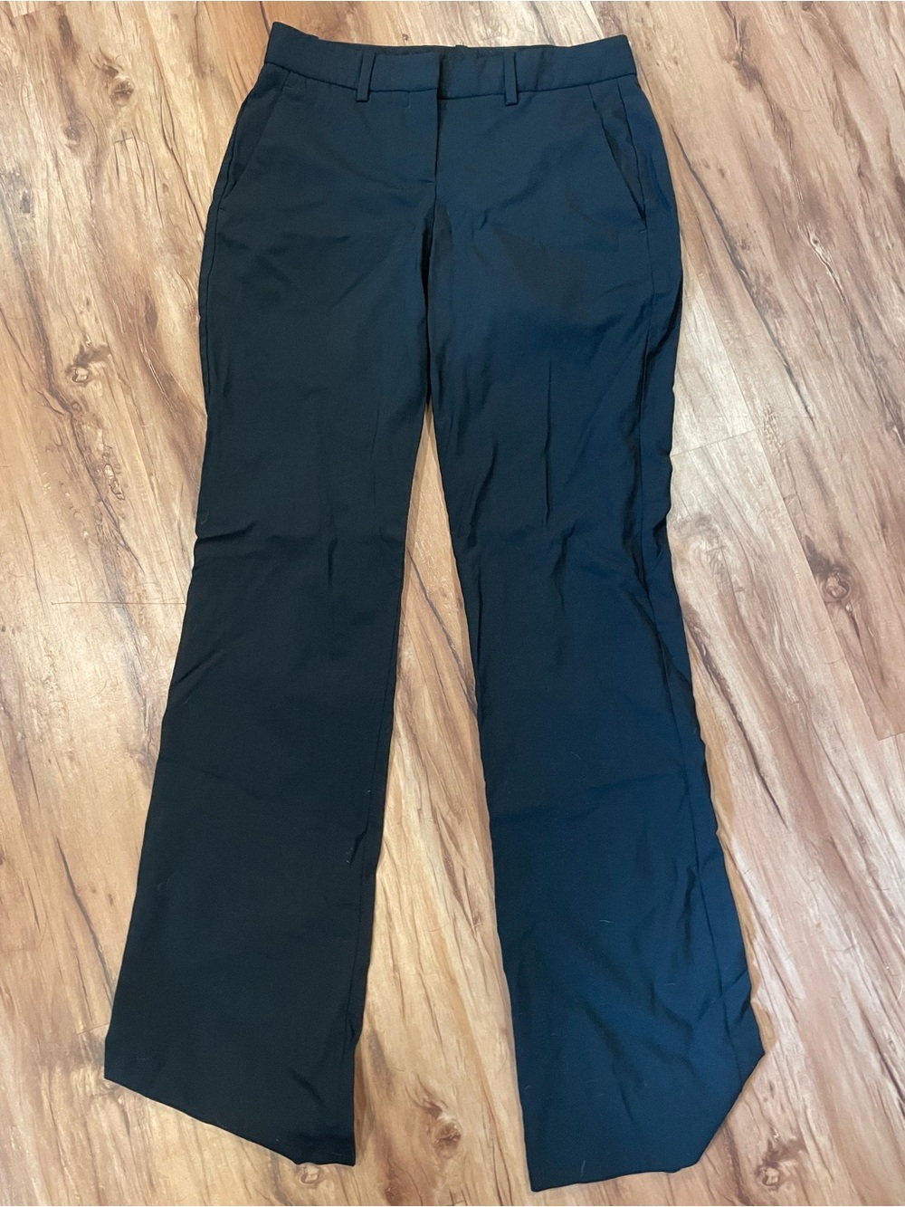 Theory Black Boot-Cut Dress Pants